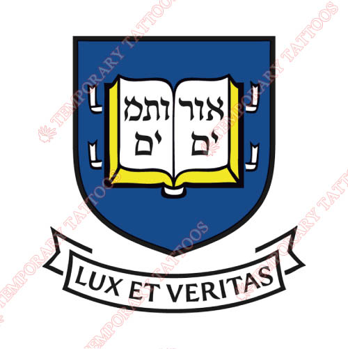 Yale Bulldogs Customize Temporary Tattoos Stickers NO.7091